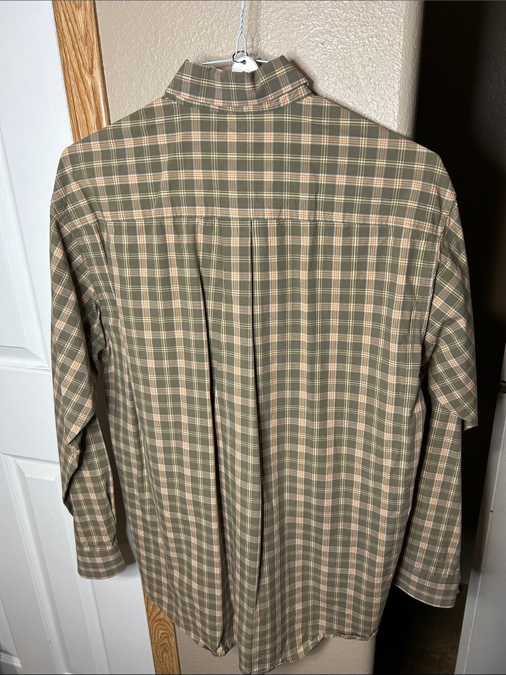 CINCH Men's Plaid Button-Up Shirt - Olive & Tan - Picture 4 of 5